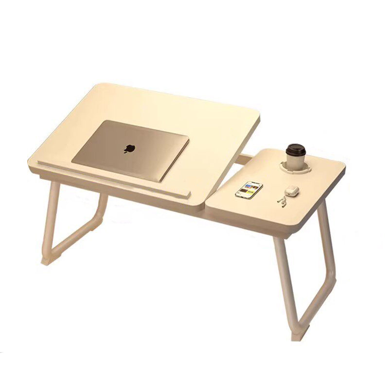 Contemporary Scandinavian Rectangular MDF Iron Folding Laptop Desk Desktop Adjustable For Bedroom