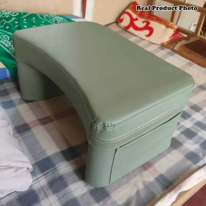 Modern Minimalist Rectangle Curved PU Leather EVA Foam Lap Desk For Bedroom