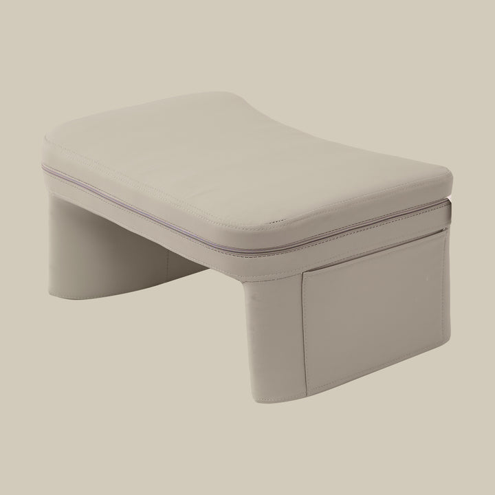 Modern Minimalist Rectangle Curved PU Leather EVA Foam Lap Desk For Bedroom