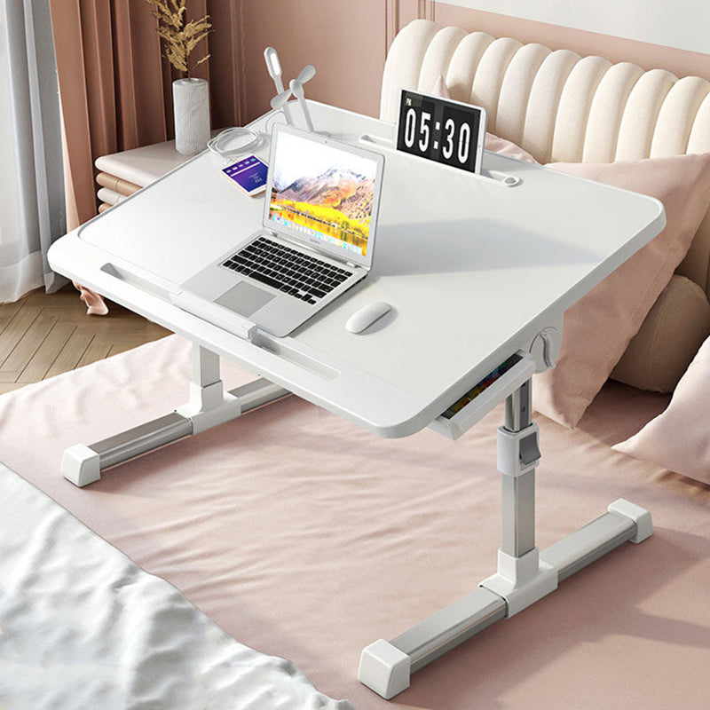 Modern Minimalist Rectangular MDF Carbon Steel Folding Desk Adjustable Height For Bedroom