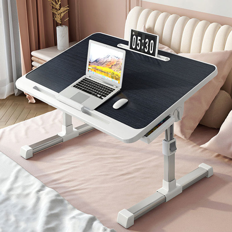 Modern Minimalist Rectangular MDF Carbon Steel Folding Desk Adjustable Height For Bedroom
