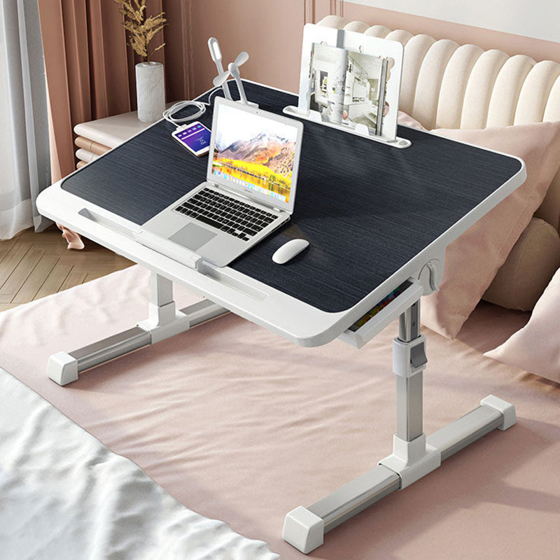 Modern Minimalist Rectangular MDF Carbon Steel Folding Desk Adjustable Height For Bedroom
