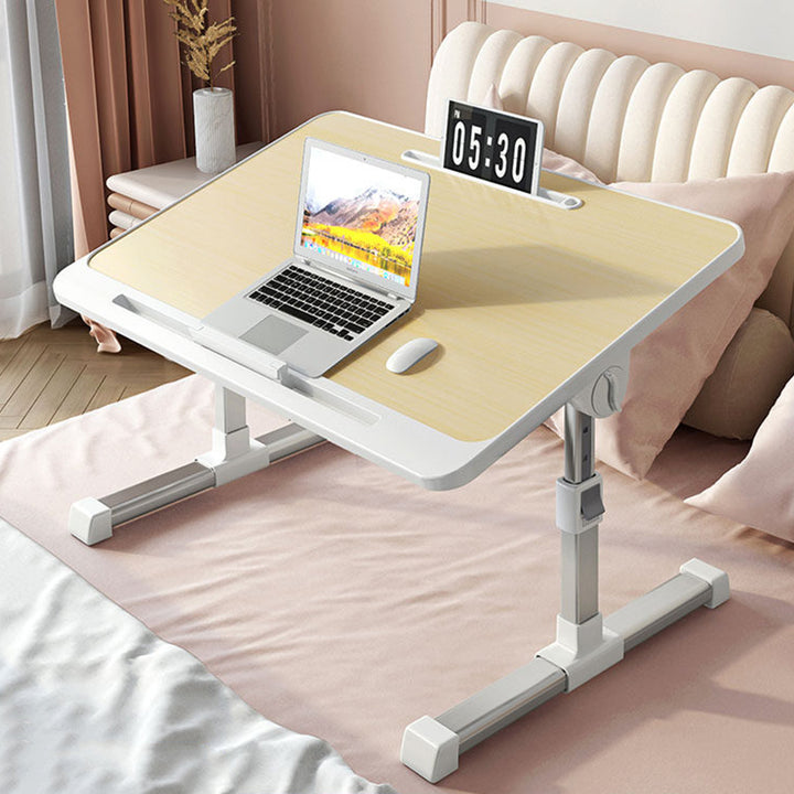 Modern Minimalist Rectangular MDF Carbon Steel Folding Desk Adjustable Height For Bedroom