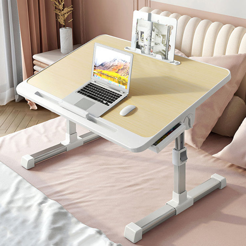 Modern Minimalist Rectangular MDF Carbon Steel Folding Desk Adjustable Height For Bedroom