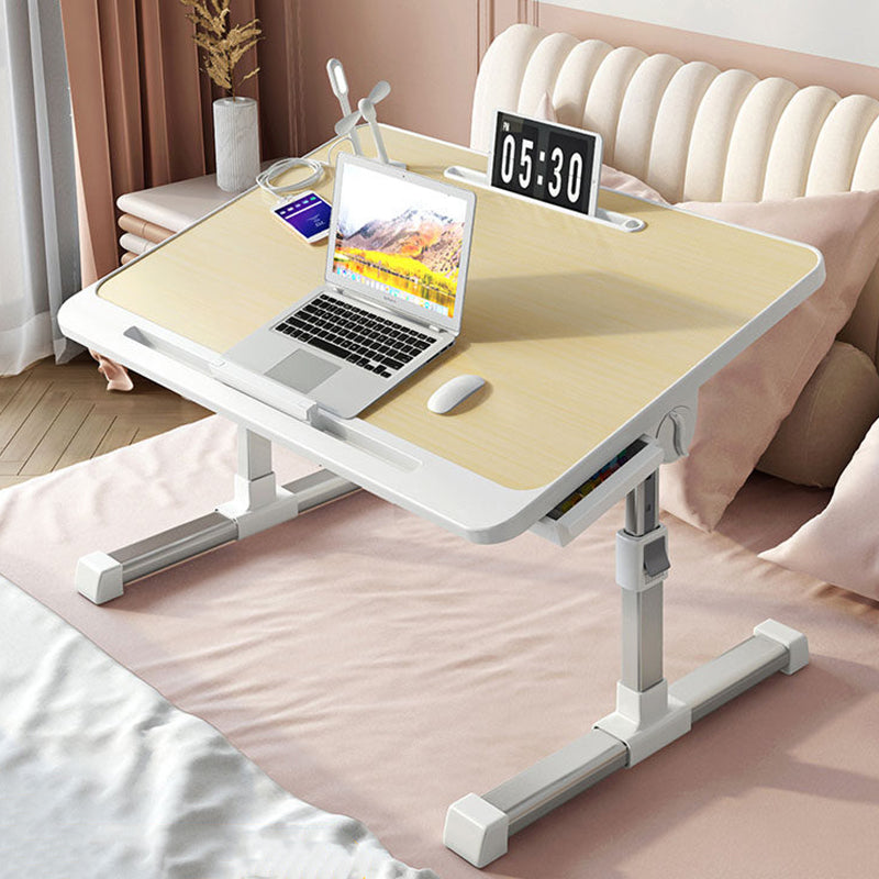 Modern Minimalist Rectangular MDF Carbon Steel Folding Desk Adjustable Height For Bedroom