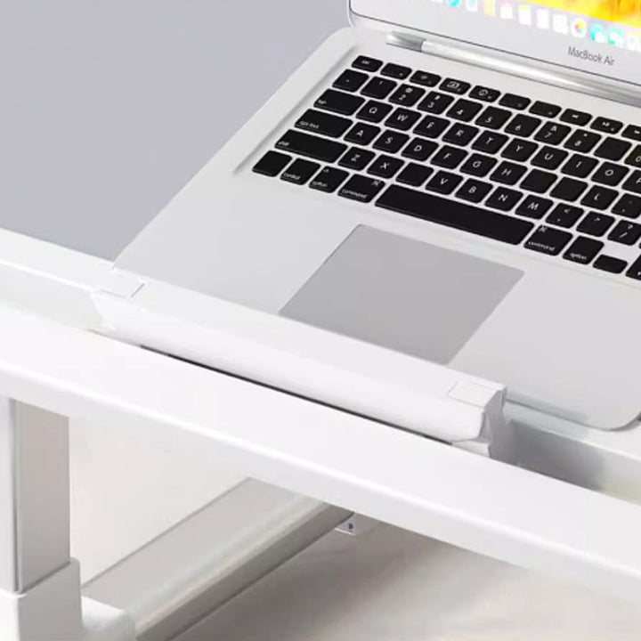 Modern Minimalist Rectangular MDF Carbon Steel Folding Desk Adjustable Height For Bedroom
