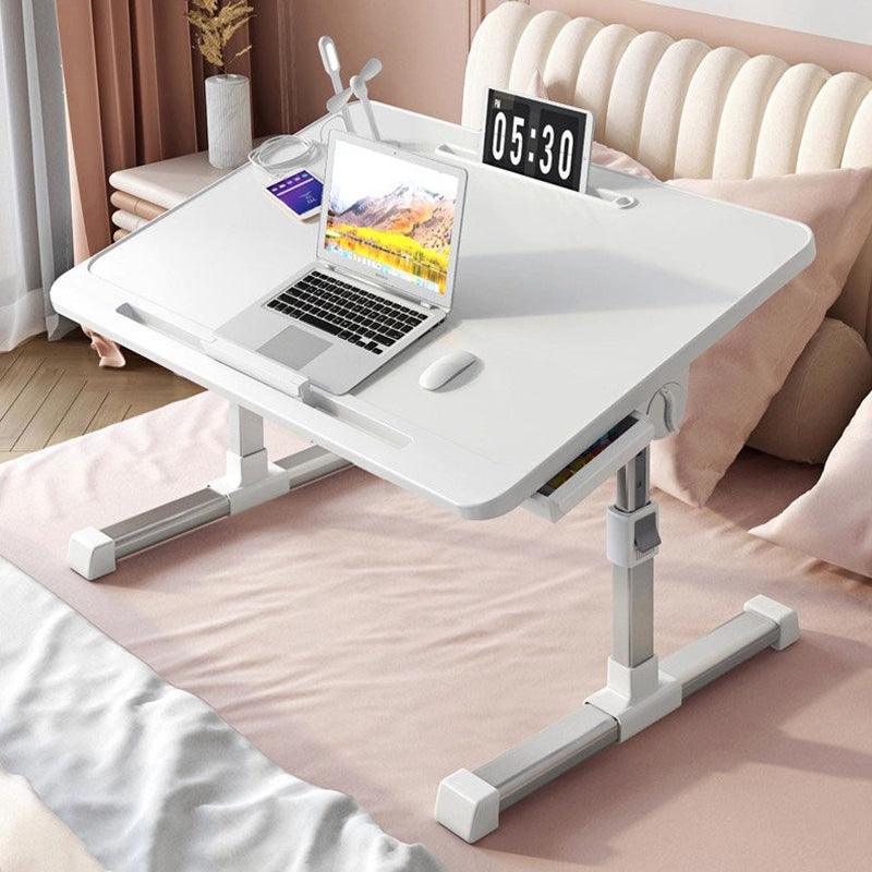Modern Minimalist Rectangular MDF Carbon Steel Folding Desk Adjustable Height For Bedroom
