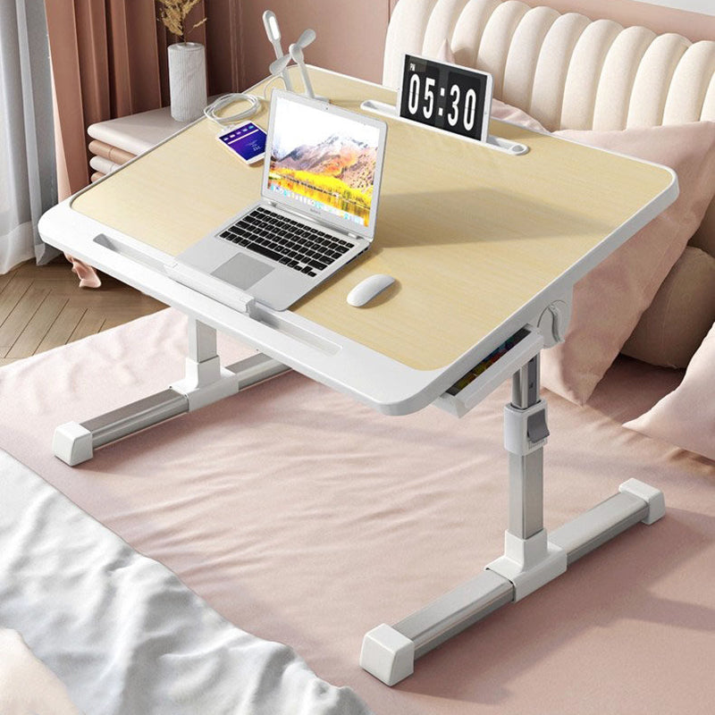 Modern Minimalist Rectangular MDF Carbon Steel Folding Desk Adjustable Height For Bedroom