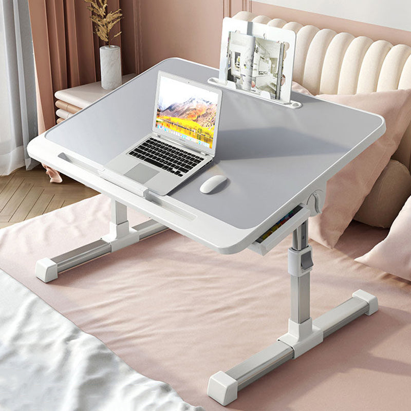 Modern Minimalist Rectangular MDF Carbon Steel Folding Desk Adjustable Height For Bedroom