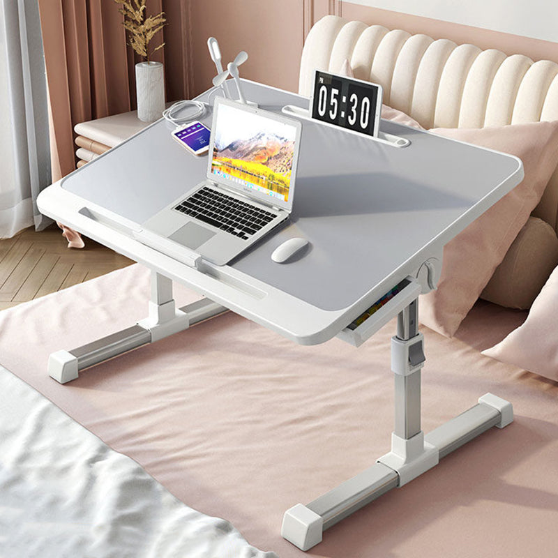 Modern Minimalist Rectangular MDF Carbon Steel Folding Desk Adjustable Height For Bedroom