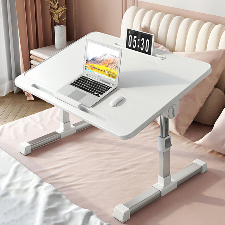 Modern Minimalist Rectangular MDF Carbon Steel Folding Desk Adjustable Height For Bedroom
