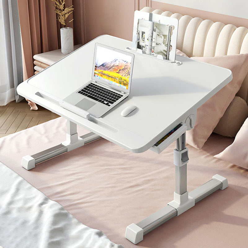 Modern Minimalist Rectangular MDF Carbon Steel Folding Desk Adjustable Height For Bedroom