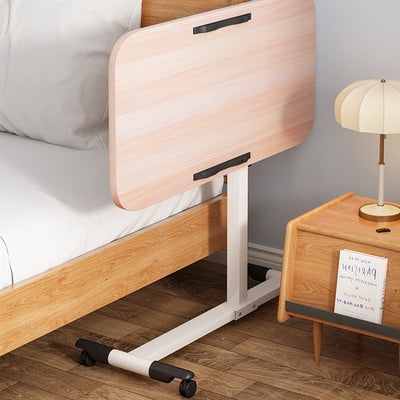 Moderner minimalistischer Rechteck-Dichteplatte Edelstahl Schreibtisch höhenverstellbar 4-Bein für Home Office 