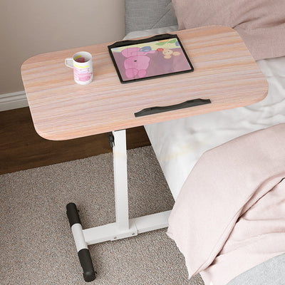 Moderner minimalistischer Rechteck-Dichteplatte Edelstahl Schreibtisch höhenverstellbar 4-Bein für Home Office 