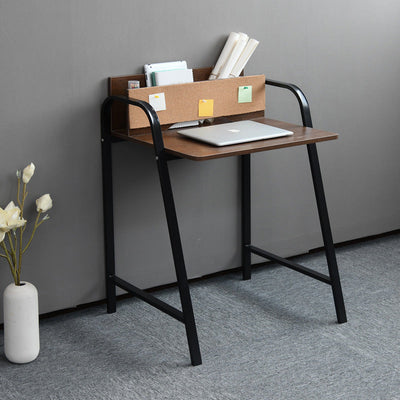 Moderner minimalistischer rechteckiger Schreibtisch aus Kohlenstoffstahl mit mitteldichter Faserplatte, 4 Beine, für das Home Office 