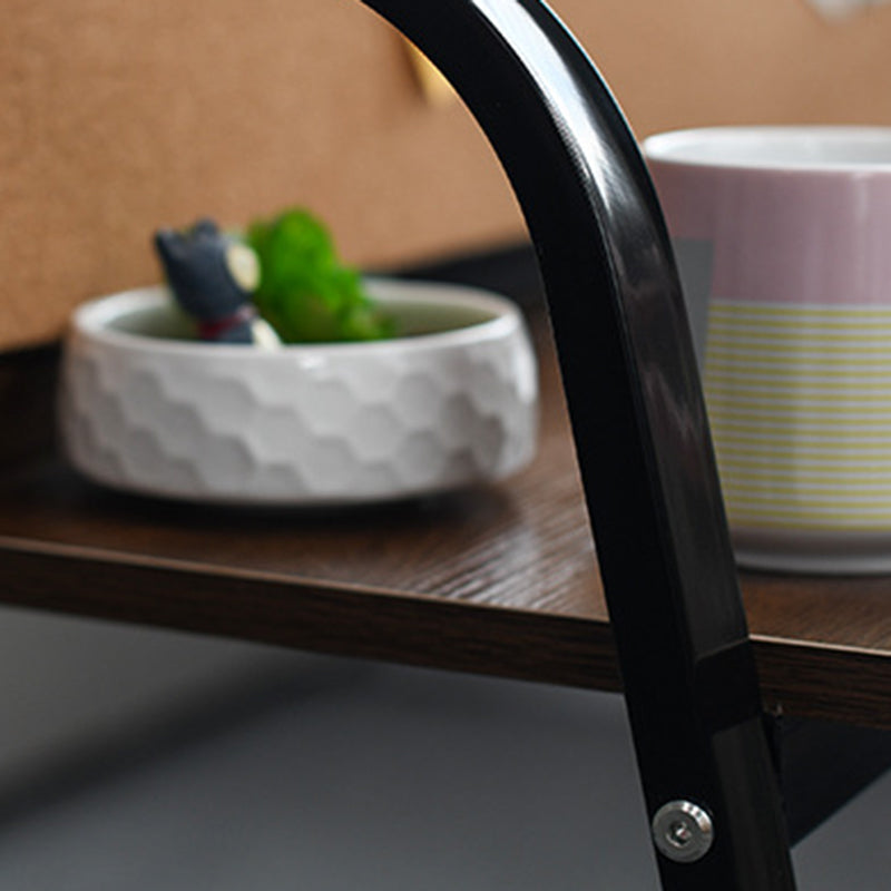 Moderner minimalistischer rechteckiger Schreibtisch aus Kohlenstoffstahl mit mitteldichter Faserplatte, 4 Beine, für das Home Office 