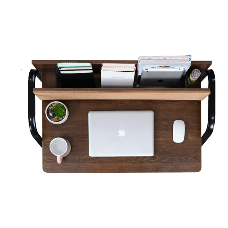 Moderner minimalistischer rechteckiger Schreibtisch aus Kohlenstoffstahl mit mitteldichter Faserplatte, 4 Beine, für das Home Office 