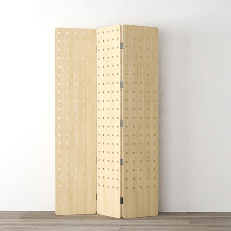 Contemporary Scandinavian Rectangular Curved Eco-Board Folding Room Divider For Living Room