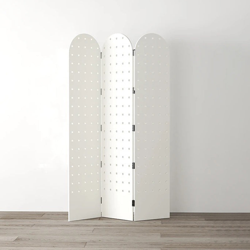 Contemporary Scandinavian Rectangular Curved Eco-Board Folding Room Divider For Living Room