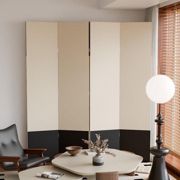 Traditional Vintage Flower Rectangular Fabric Cedar Plywood Folding Room Divider 4-Panel For Living Room