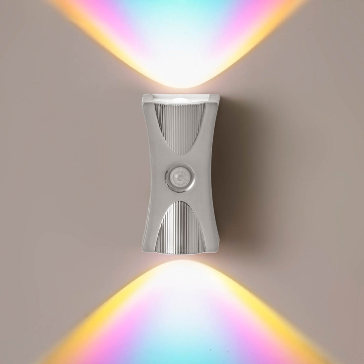 Modern Art Deco ABS PC Hourglass LED Sensor-Activated Wall Sconce Lamp For Hallway