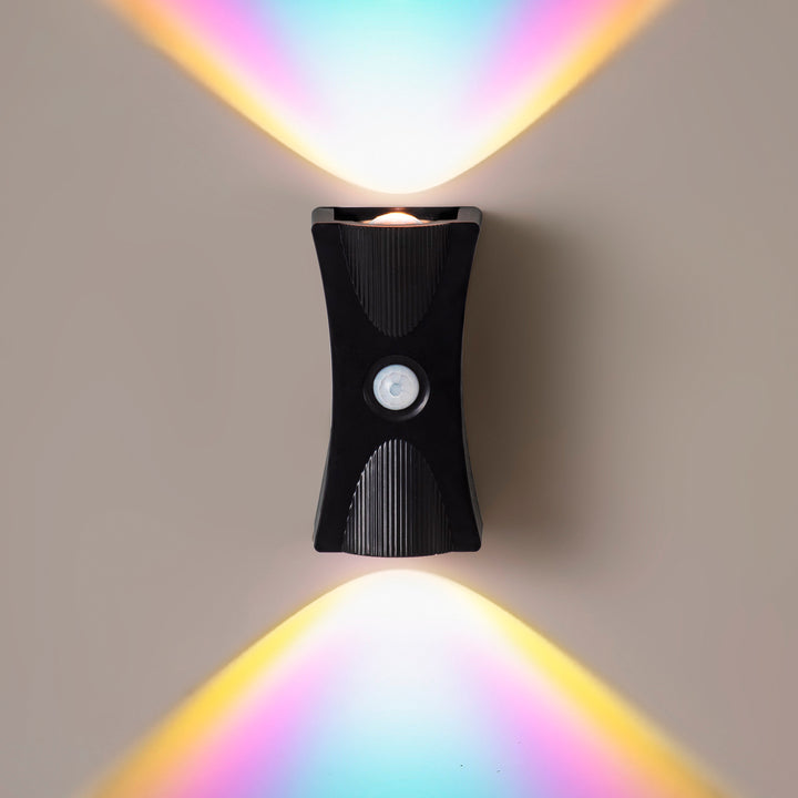Modern Art Deco ABS PC Hourglass LED Sensor-Activated Wall Sconce Lamp For Hallway