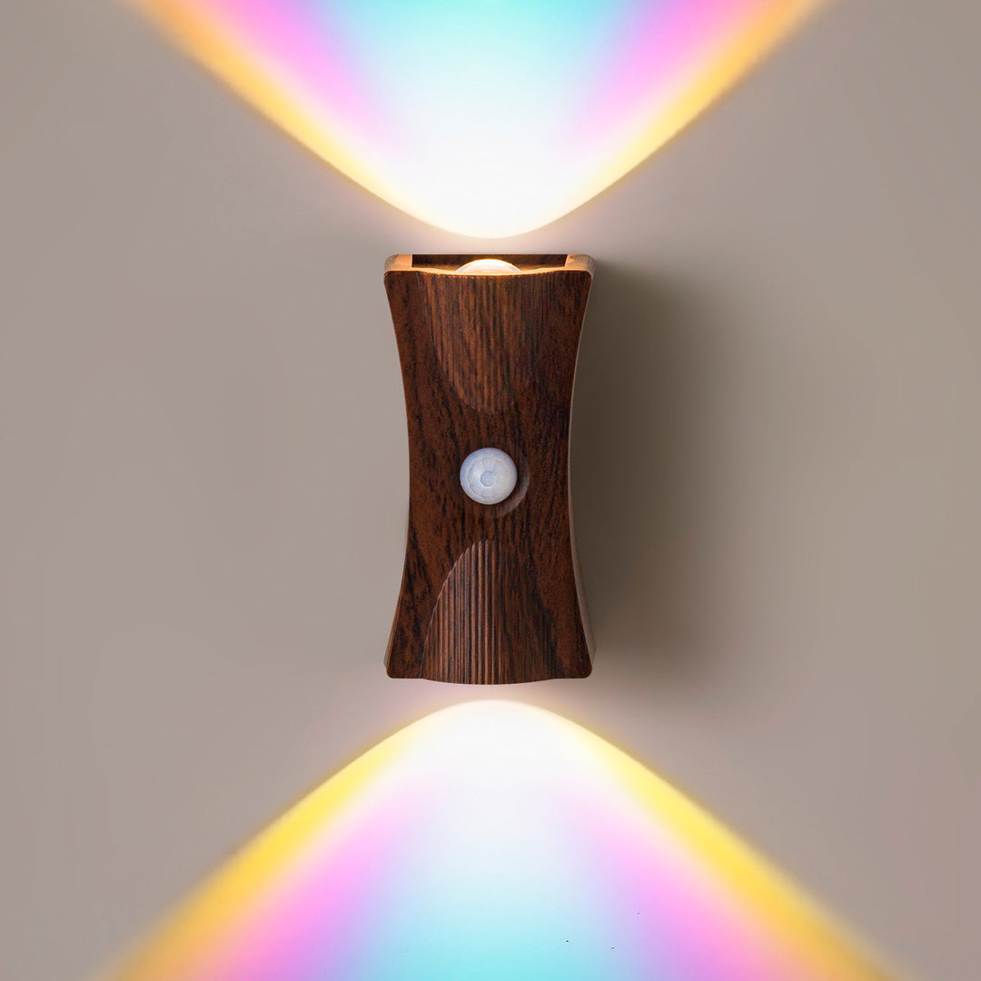 Modern Art Deco ABS PC Hourglass LED Sensor-Activated Wall Sconce Lamp For Hallway