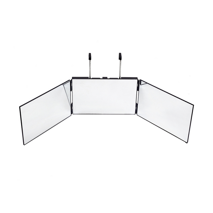 Modern Minimalist Rectangular ABS Glass Barber Wall Mirror Folding For Bathroom