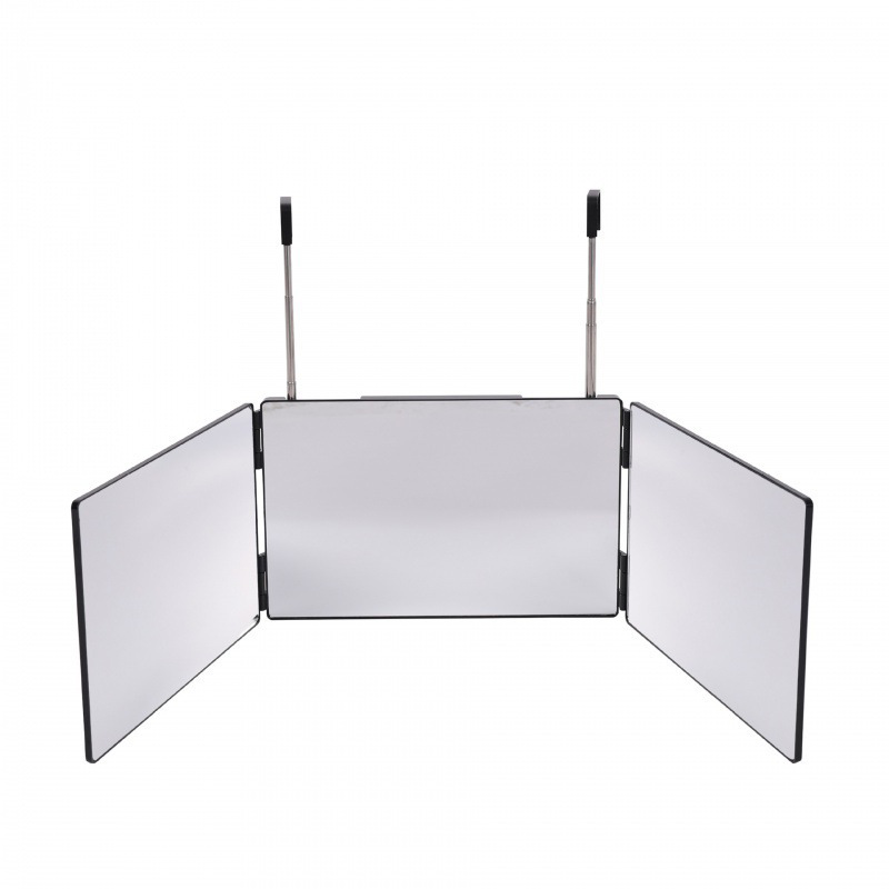 Modern Minimalist Rectangular ABS Glass Barber Wall Mirror Folding For Bathroom