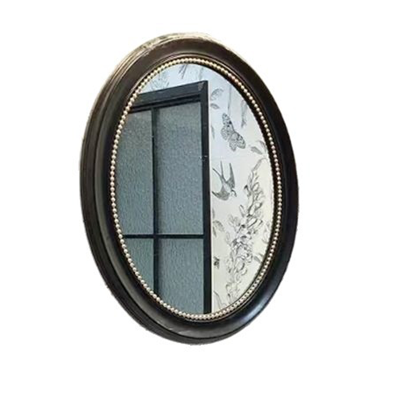 Traditional French Oval Glass Plastic Wall Mirror For Bathroom
