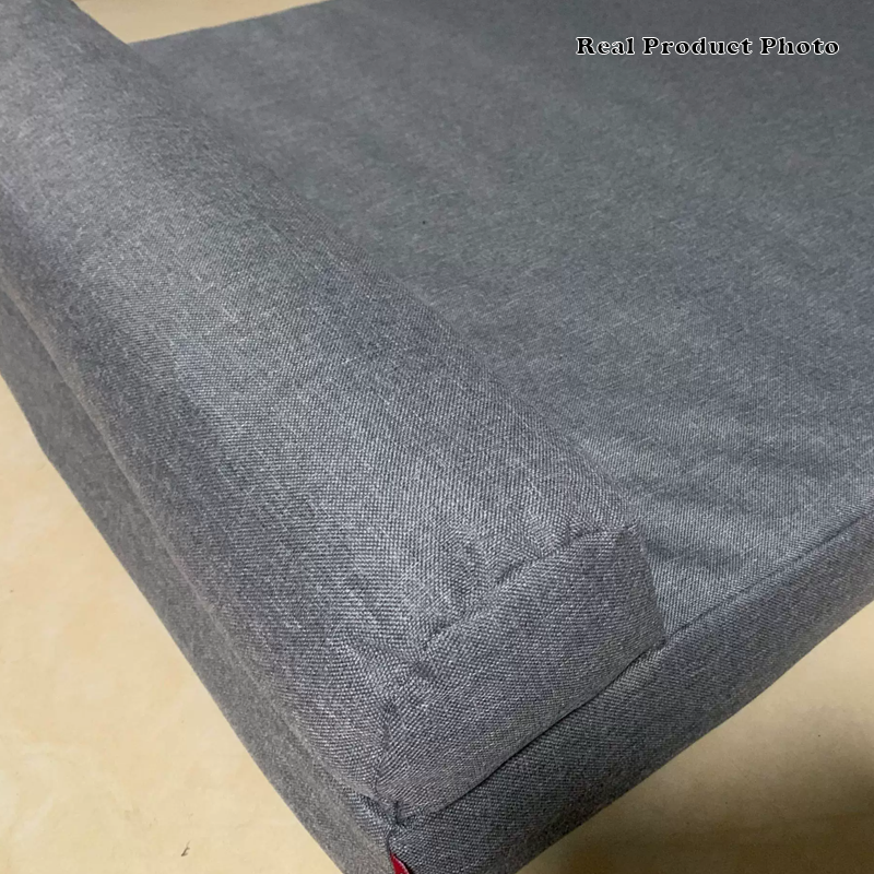 Modern Minimalist Rectangular Linen Fabric Cooling Dog Bed Pet Bed Removable For Living Room