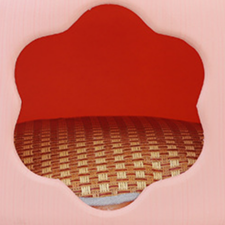 Contemporary Creative Flower Shape Velvet Plastic Faux Rattan Linen Cat Bed For Home