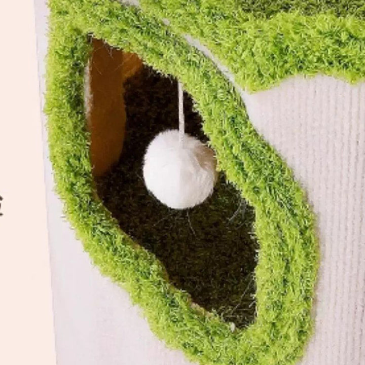 Modern Simplicity Velvet Burlap PP Cotton Felt Space-Saving 1/2/3-Tier Cat Bed For Living Room