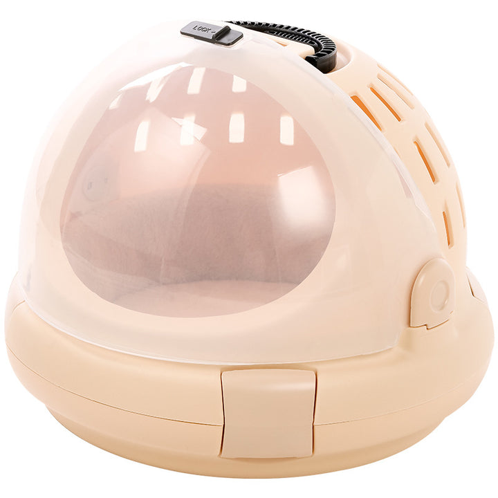 Modern Simplicity Bunny Fur ABS PP Cotton Highly Practical Round With Panoramic View Cozy Cat Bed For Outdoor
