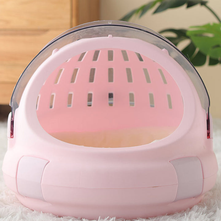 Modern Simplicity Bunny Fur ABS PP Cotton Highly Practical Round With Panoramic View Cozy Cat Bed For Outdoor