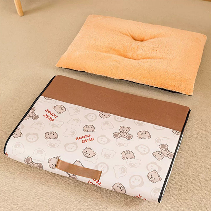 Modern Simplicity Sherpa Fleece PP Cotton Decorative Plush Enclosed Cat Bed For Living Room