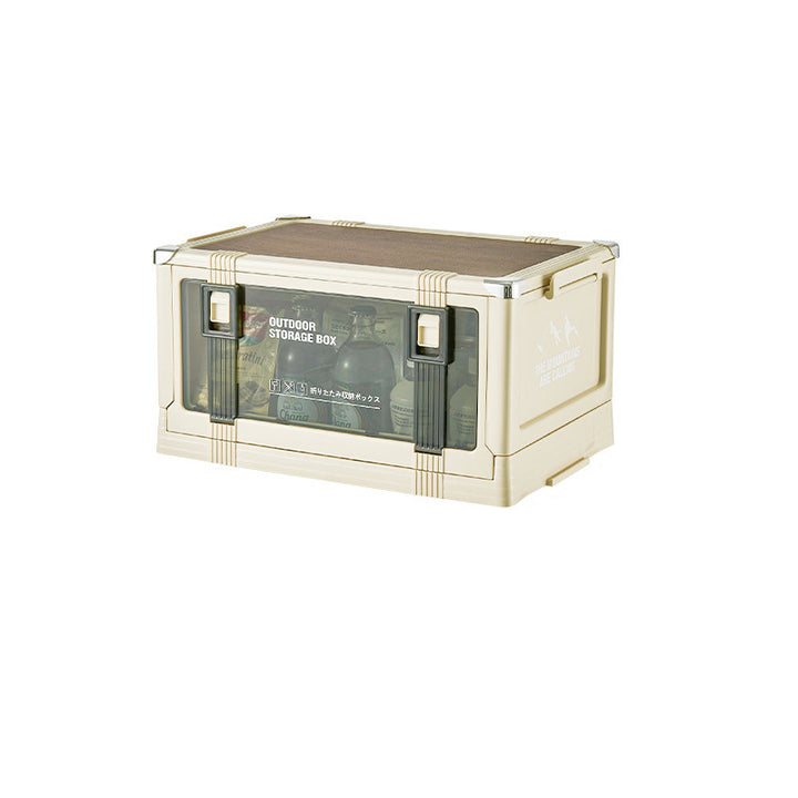 Modern Minimalist PP&amp;TPE MDF Foldable Stackable Space-Saving Rectangular 2-Tier Storage Cabinet For Outdoor Patio