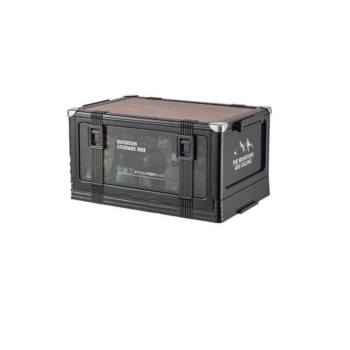 Modern Minimalist PP&amp;TPE MDF Foldable Stackable Space-Saving Rectangular 2-Tier Storage Cabinet For Outdoor Patio