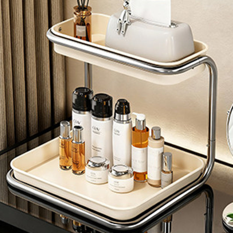 Modern Minimalist Carbon Steel Space-Saving Cup Holder Organizer Storage Shelf 2-Tier For Entryway &amp; Living Room