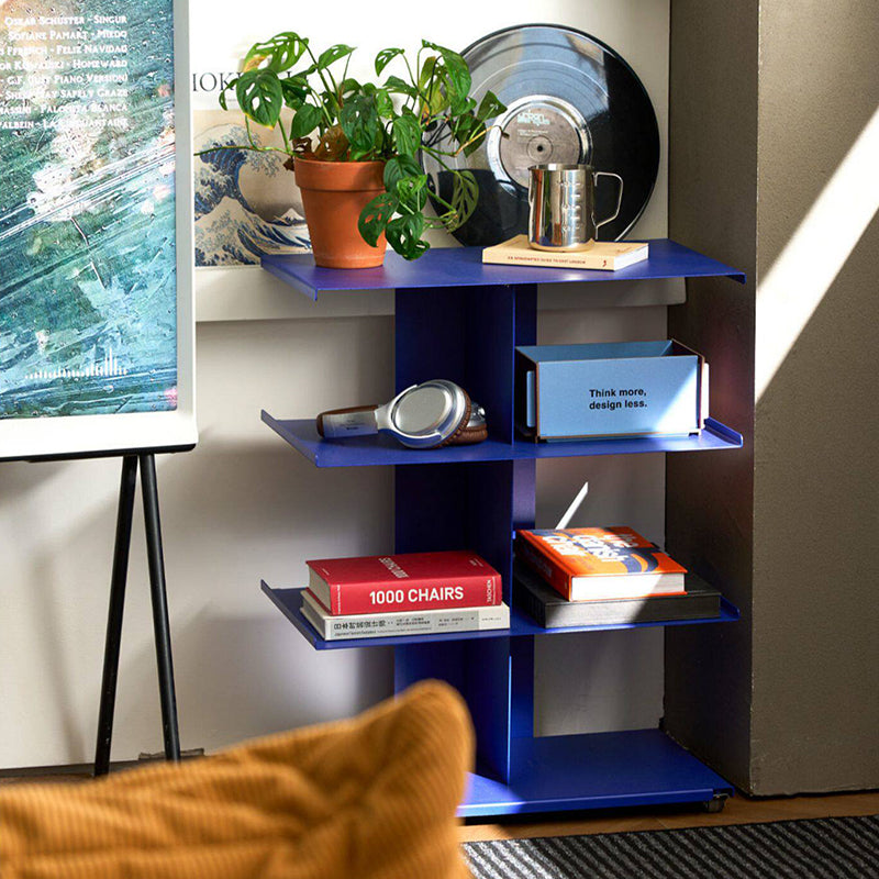 Modern Minimalist Cold-Rolled Steel Rectangular Space-Saving Decorative Movable 4-Tier Shoe Storage For Entryway &amp; Living Room
