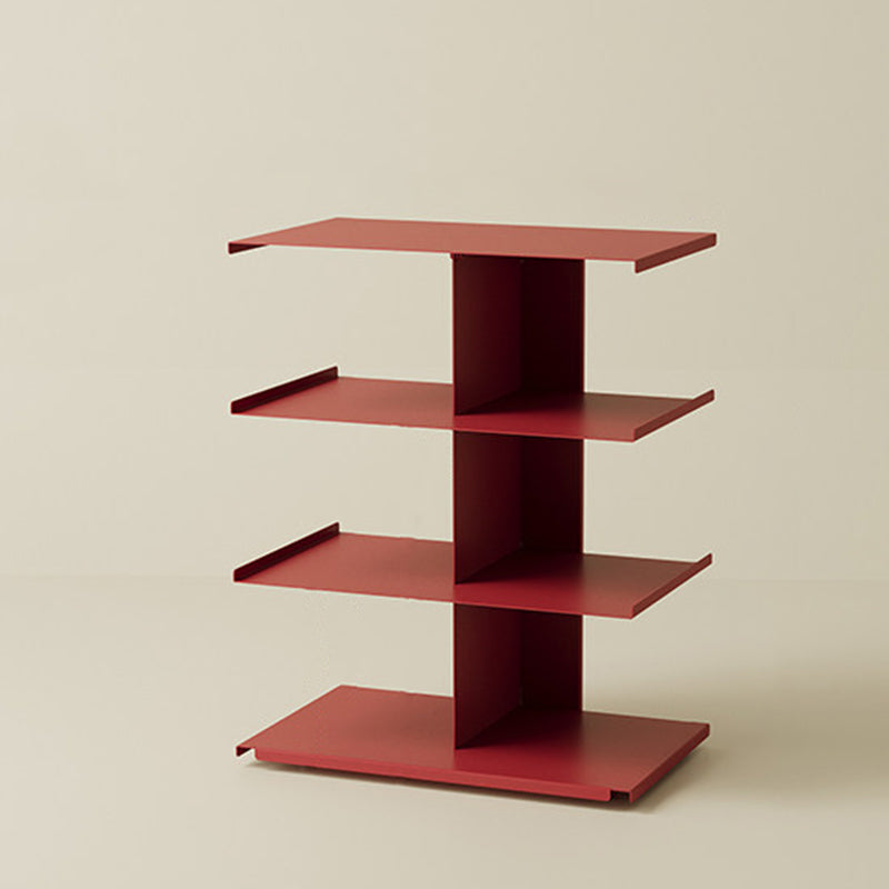 Modern Minimalist Cold-Rolled Steel Rectangular Space-Saving Decorative Movable 4-Tier Shoe Storage For Entryway &amp; Living Room