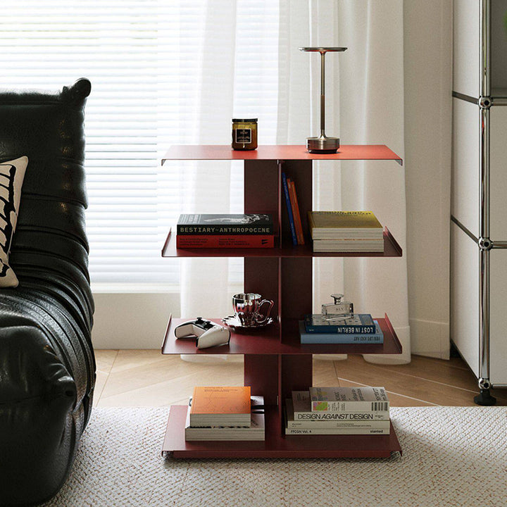 Modern Minimalist Cold-Rolled Steel Rectangular Space-Saving Decorative Movable 4-Tier Shoe Storage For Entryway &amp; Living Room