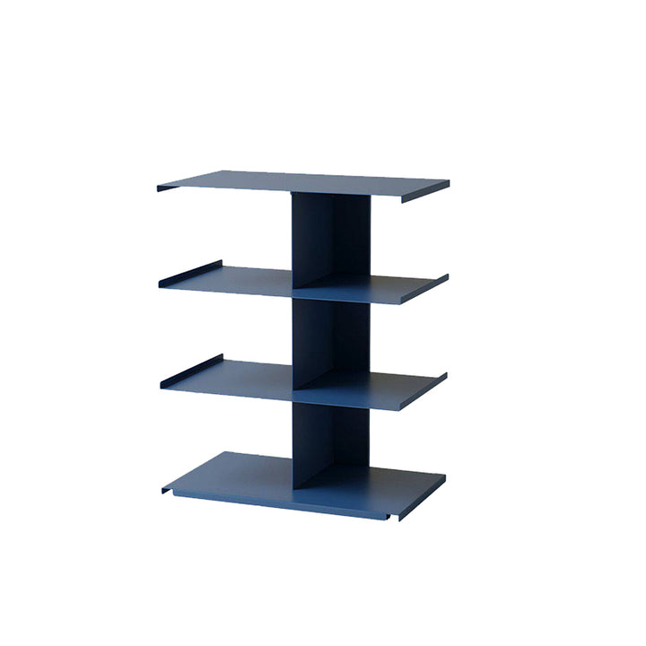 Modern Minimalist Cold-Rolled Steel Rectangular Space-Saving Decorative Movable 4-Tier Shoe Storage For Entryway &amp; Living Room