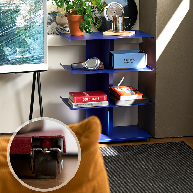 Modern Minimalist Cold-Rolled Steel Rectangular Space-Saving Decorative Movable 4-Tier Shoe Storage For Entryway &amp; Living Room