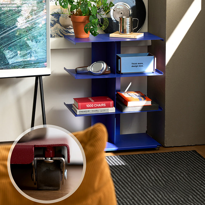 Modern Minimalist Cold-Rolled Steel Rectangular Space-Saving Decorative Movable 4-Tier Shoe Storage For Entryway &amp; Living Room
