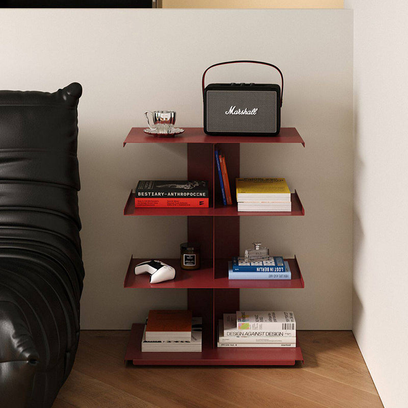 Modern Minimalist Cold-Rolled Steel Rectangular Space-Saving Decorative Movable 4-Tier Shoe Storage For Entryway &amp; Living Room