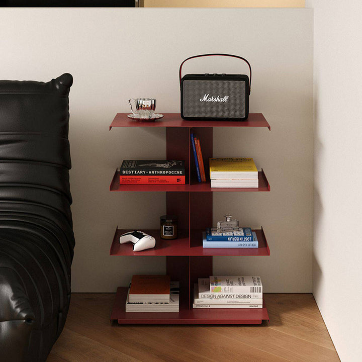 Modern Minimalist Cold-Rolled Steel Rectangular Space-Saving Decorative Movable 4-Tier Shoe Storage For Entryway &amp; Living Room