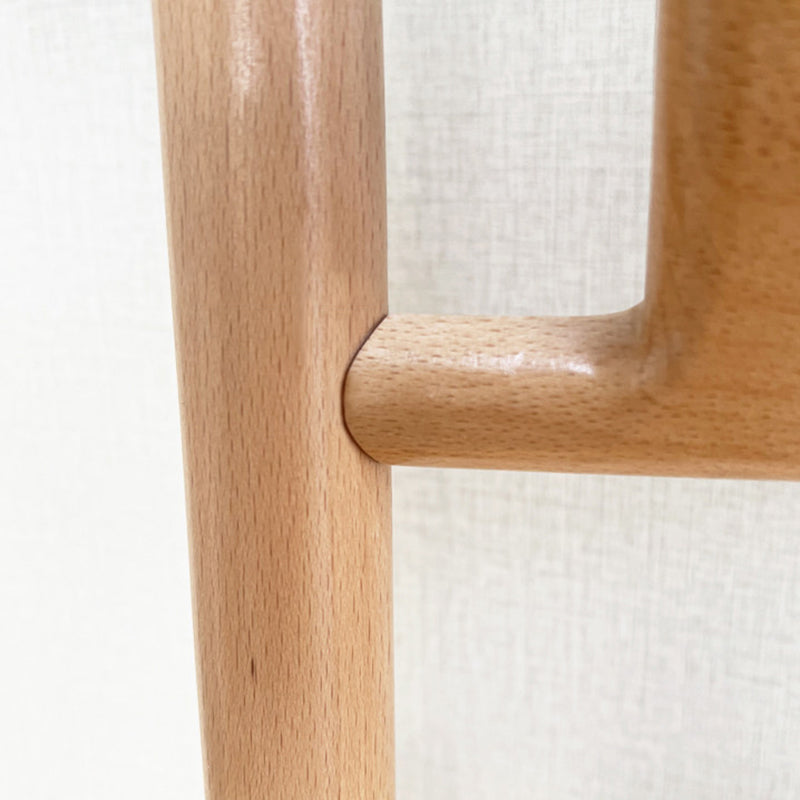 Modern Minimalist Beech Wood Ladder-Style Space-Saving Decorative 4-Tier Shoe Storage Rack For Entryway