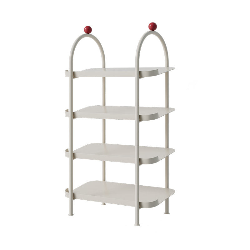 Modern Minimalist Iron Plastic Decorative Space-Saving Removable Shelves Arch Design 4-Tier Shoe Storage For Entryway