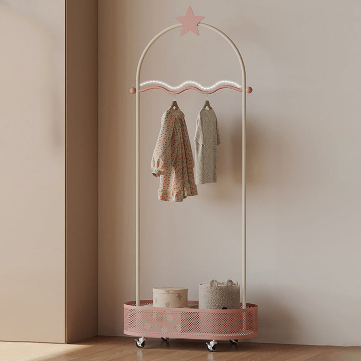 Modern Minimalist Vacuum-Formed Panel Iron Decorative Star-Shaped Design Kids Hall Tree For Bedroom